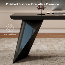 L Shaped Large Executive Office Desk with Drawers & Cabinet Black Office Furniture Left Hand (1800mm) - thumbnail 8