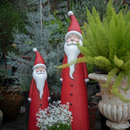 730mm Outdoor Santa Claus Statue Garden Resin Christmas Decor Standing Figurine in Red - thumbnail 5