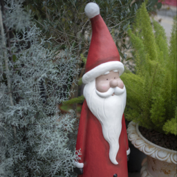 730mm Outdoor Santa Claus Statue Garden Resin Christmas Decor Standing Figurine in Red - thumbnail 4