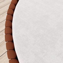 Cocaro 2 PCS Adjustable Patio Outdoor Daybed Round Sectional with Canopy Exterior Furniture in Warm White Cushion & Pillow Included - thumbnail 9