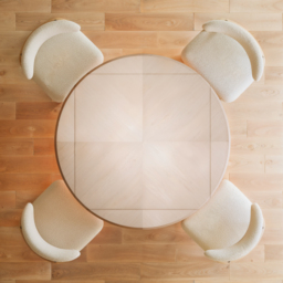 90 - 120 cm Solid Wood Extendable Dining Table with Light - thumbnail 6