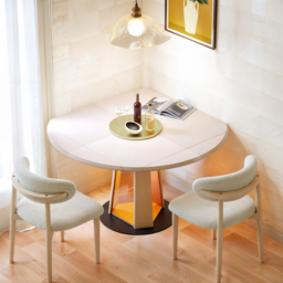 90 - 120 cm Solid Wood Extendable Dining Table with Light - thumbnail 4