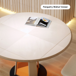 90 - 120 cm Solid Wood Extendable Dining Table with Light - thumbnail 7