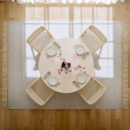 Japandi Extendable Dining Table 100 - 140 cm Whitewash 6-Seater Oval&Round Table - thumbnail 7