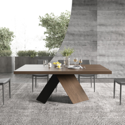 200 - 240 cm Farmhouse Extendable Walnut Dining Table Seats 6-8 - thumbnail 7
