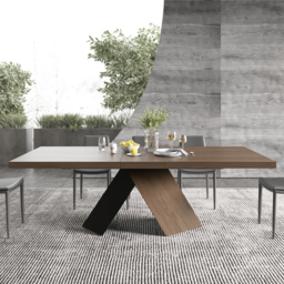 200 - 240 cm Farmhouse Extendable Walnut Dining Table Seats 6-8 - thumbnail 6