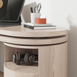 Modern L Shaped Rotatable Wash White Executive Office Desk with Drawers White Office Furniture (150 cm) - thumbnail 7