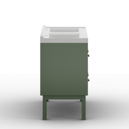 Bathroom Vanity Set 1200mm Freestanding Bathroom Vanity Green with Double Sinks - thumbnail 9