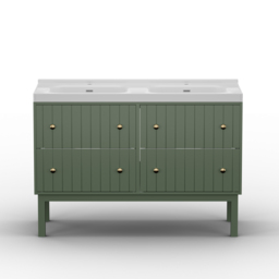Bathroom Vanity Set 1200mm Freestanding Bathroom Vanity Green with Double Sinks - thumbnail 7