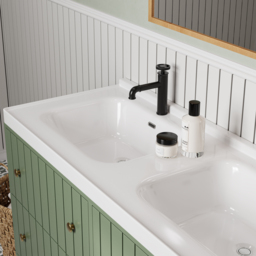 Bathroom Vanity Set 1200mm Freestanding Bathroom Vanity Green with Double Sinks - thumbnail 6