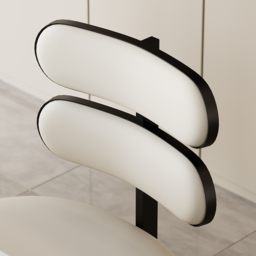 Dining Chairs  Faux Leather Modern White Dining Room Chairs with Back Side 4-Pieces - thumbnail 7
