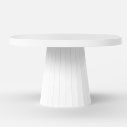 "Extendable Dining Table Set 39""-55"" Japandi White Dining Table & 6  Dining Chairs" - thumbnail 9