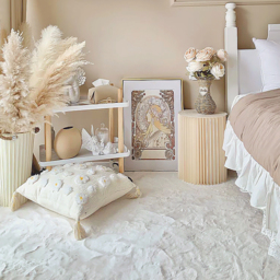 1800mm x 2700mm Beige Shag Faux Rabbit Fur Fluffy Thick Rectangle Area Rug Living Room - thumbnail 5
