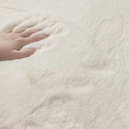 1800mm x 2700mm Beige Shag Faux Rabbit Fur Fluffy Thick Rectangle Area Rug Living Room - thumbnail 8
