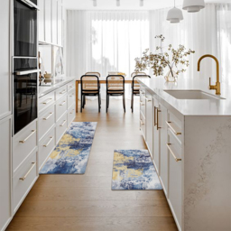 2PCS Modern Abstrict Kitchen Runner Rug Set Non-slip Thickened Anti-Fatigue Kitchen Mat - thumbnail 5