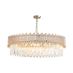 Tierizo Modern 16-Light Tiered Crystal Chandelier with Adjustable Chain in Gold - thumbnail 5