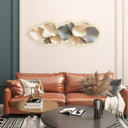 Modern Wall Art LED Wall Decor with Unique Textured Design in Off White & Gray - thumbnail 6