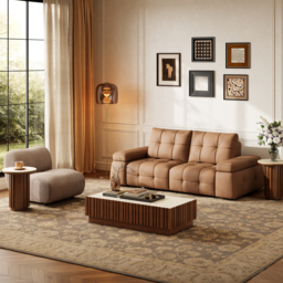 "95"" 2-Seater Genuine Leather Power Convertible Sleeper Sofa with Adjustable Armrests" - thumbnail 5