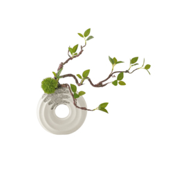 390mm Artificial Tree With White Ceramic Base Vase Faux Plastic Plant Decor Art Indoor - thumbnail 9