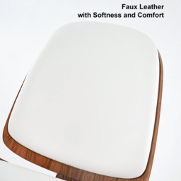 Leather Walnut Tripod Accent Chair - thumbnail 6
