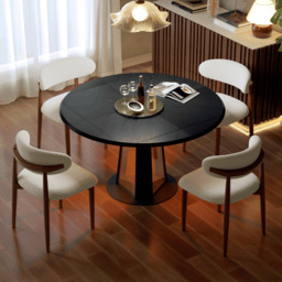 920 mm-1200 mm Solid Wood Extendable Dining Table with Light - thumbnail 3
