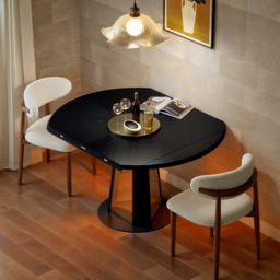 920 mm-1200 mm Solid Wood Extendable Dining Table with Light - thumbnail 7
