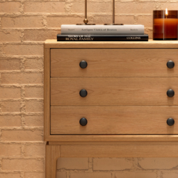 Tanic Mid Century Modern Chest Cabinet with Storage 3 Drawers of Ash Wood - thumbnail 5