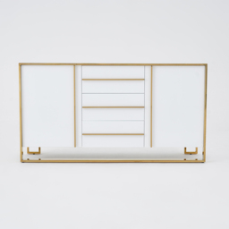 "Cylina 59"" Glossy White Buffet & Sideboard with 3 Drawers & 2 Doors" - thumbnail 7