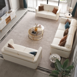 Vertex Modern Faux Leather 3-Piece Living Room Sofa Set - thumbnail 5