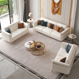 Vertex Modern Faux Leather 3-Piece Living Room Sofa Set - thumbnail 3