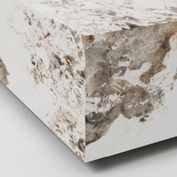 100 cm Square Sintered Stone Block Coffee Table With Storage Modern Off White Living Room Table - thumbnail 6