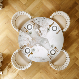 "Dining Set 39"" Sintered Stone Dining Table with 2 Chairs" - thumbnail 5