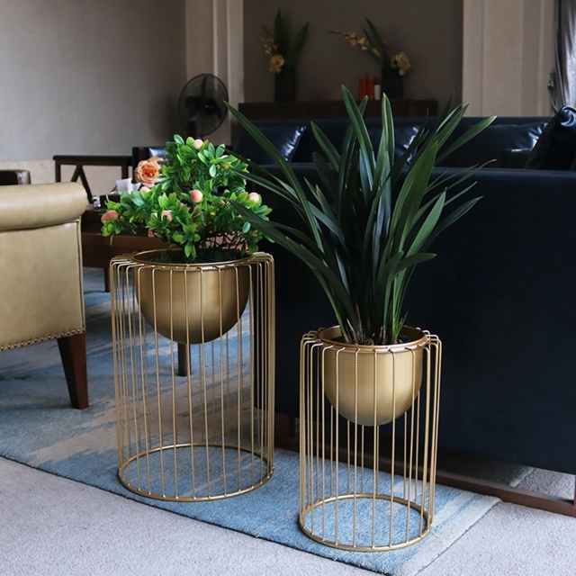500mm Modern Flower Stand Gold Plant Stand for Indoors Modern Flower Stand in Large - image 1