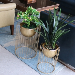 500mm Modern Flower Stand Gold Plant Stand for Indoors Modern Flower Stand in Large - thumbnail 3