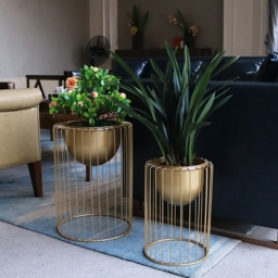 500mm Modern Flower Stand Gold Plant Stand for Indoors Modern Flower Stand in Large - thumbnail 1