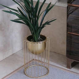 500mm Modern Flower Stand Gold Plant Stand for Indoors Modern Flower Stand in Large - thumbnail 5