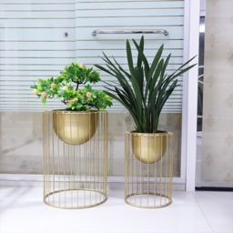 500mm Modern Flower Stand Gold Plant Stand for Indoors Modern Flower Stand in Large - thumbnail 2