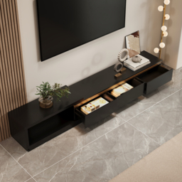 Quoint Extendable TV Stand with 3 Drawers 180 cm - 255 cm - thumbnail 7