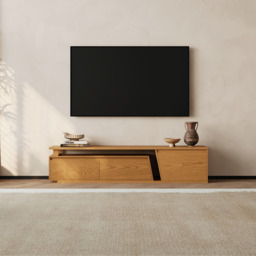 Fero Natural Extendable TV Stand with 3 Drawers(180cm-280cm) - thumbnail 4