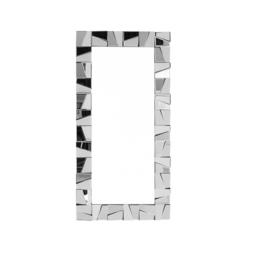800mm x 1600mm Oversized Glam Rectangle Full Length Floor Mirror Silver Glass Frame - thumbnail 9