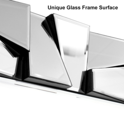 800mm x 1600mm Oversized Glam Rectangle Full Length Floor Mirror Silver Glass Frame - thumbnail 6