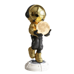 730mm Astronaut Floor Sculpture Figurine Ornament Art Decor with Ball Light USB Charging - thumbnail 6