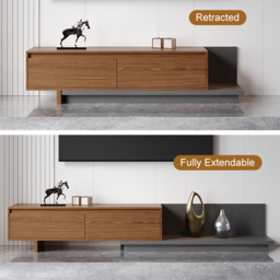 Fero Walnut Extendable TV Stand with 2 Drawers(120 - 200 cm) - thumbnail 9