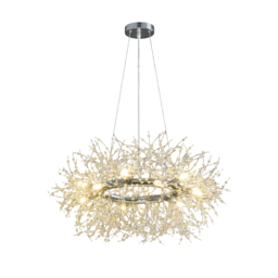 Mid Century Modern 12-Light Crystal Firework Sputnik Chandelier Pendant Ceiling Light - thumbnail 7
