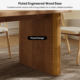 Fluve 200 cm - 240 cm Oval Extendable Natural Dining Table Butterfly Leaf 6-8 Seater - thumbnail 8