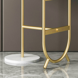 3 Tier Tall Metal Standing Plant Stand Unique Shaped Planter in Gold for Living Room - thumbnail 6