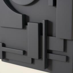 3-Piece 3D Textured Abstract Wall Art Set with Alloy Frames 70cm Tall - thumbnail 7