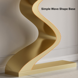 Curved Console Table with Sintered Stone Top Half Moon Shape Entryway Furniture in White & Gold (100 cm Wide) - thumbnail 7