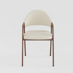 Set of 8 Linen Dining Chair Upholstered Curved Back Modern Warm White Dining Room Chairs - thumbnail 9