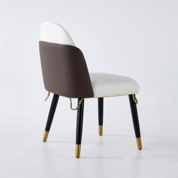 Luxotic 1800mm Modern Stone Top Dining Table with 6 Chairs in Gold - thumbnail 9